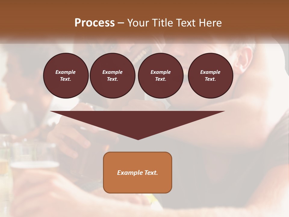 A Group Of People Sitting Around A Table With Beers PowerPoint Template