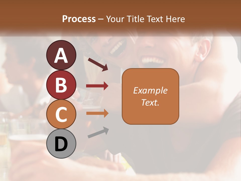 A Group Of People Sitting Around A Table With Beers PowerPoint Template