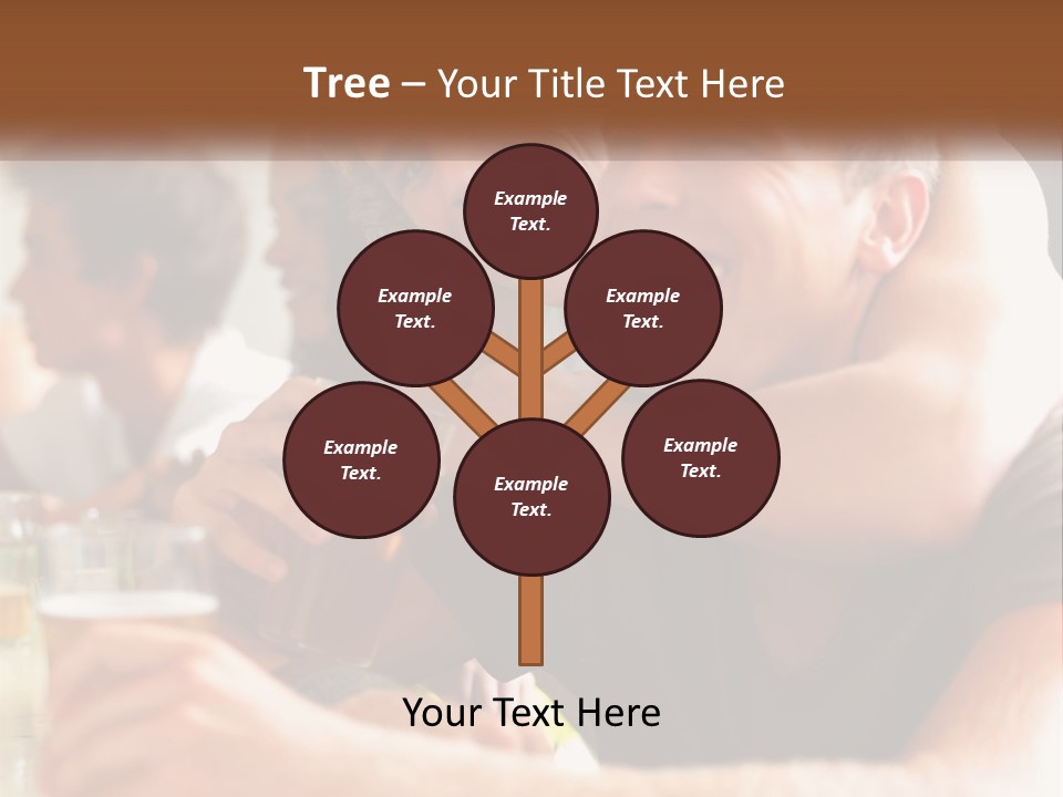 A Group Of People Sitting Around A Table With Beers PowerPoint Template