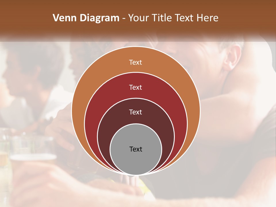 A Group Of People Sitting Around A Table With Beers PowerPoint Template