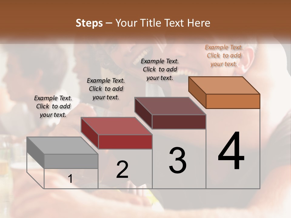 A Group Of People Sitting Around A Table With Beers PowerPoint Template