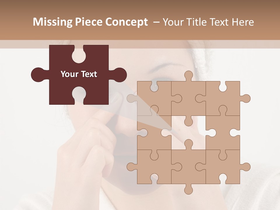 Shower Bathroom Towel PowerPoint Template