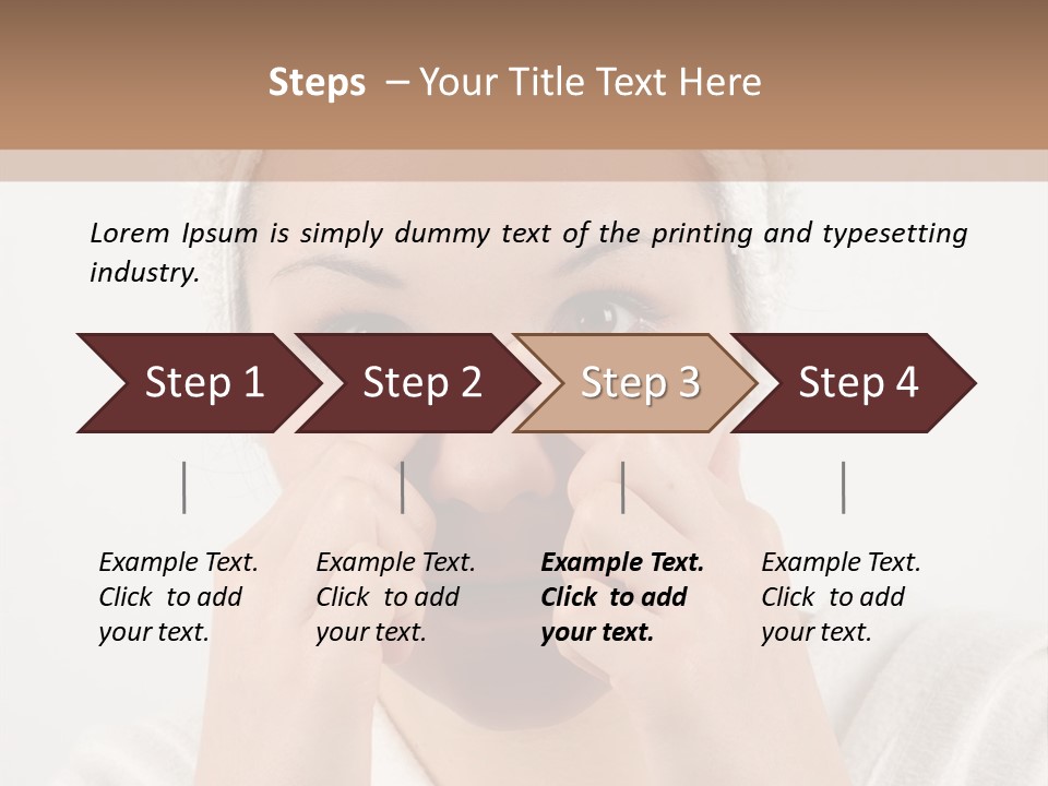 Shower Bathroom Towel PowerPoint Template