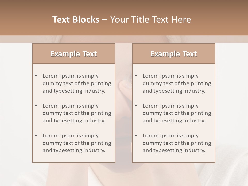 Shower Bathroom Towel PowerPoint Template