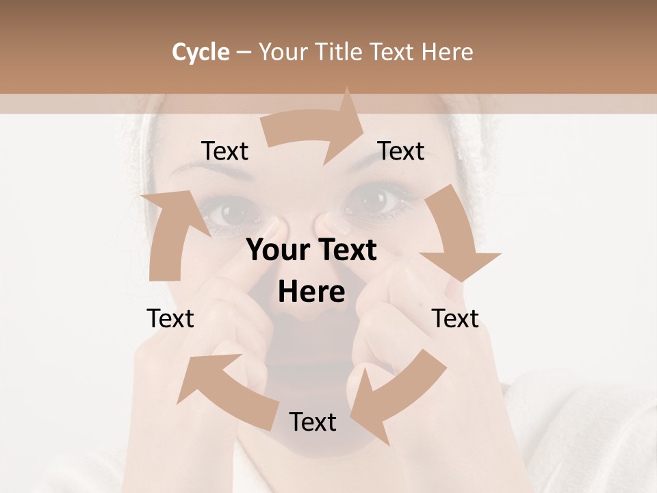 Shower Bathroom Towel PowerPoint Template