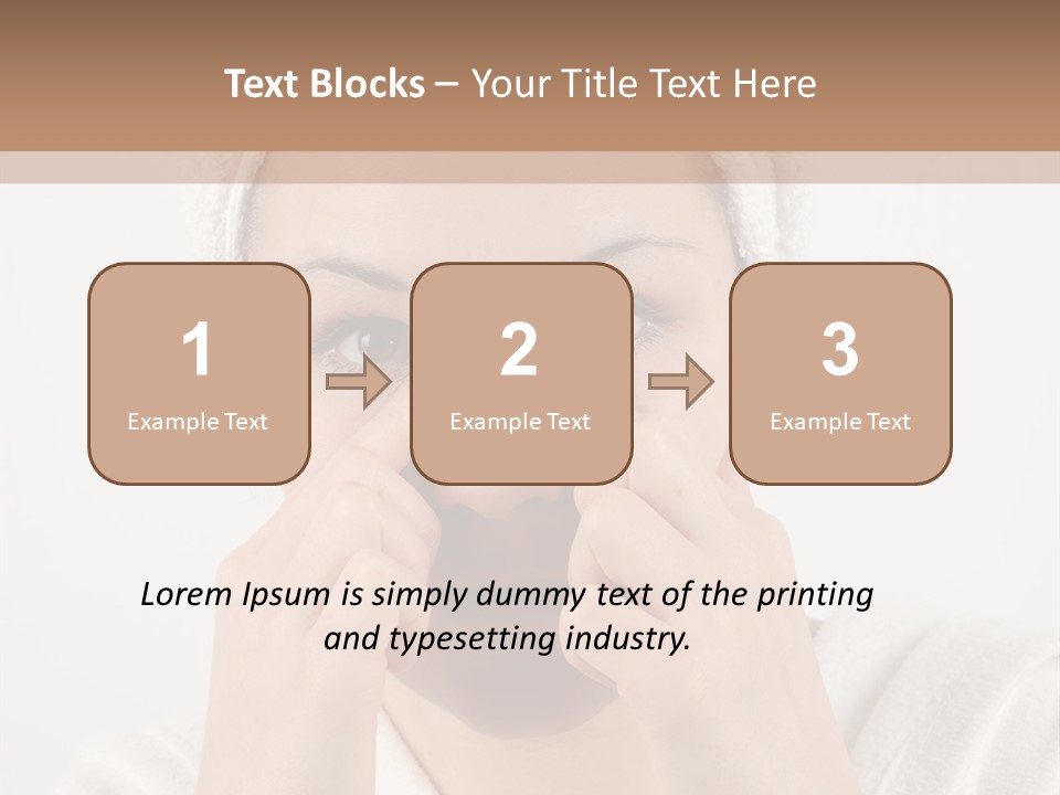 Shower Bathroom Towel PowerPoint Template