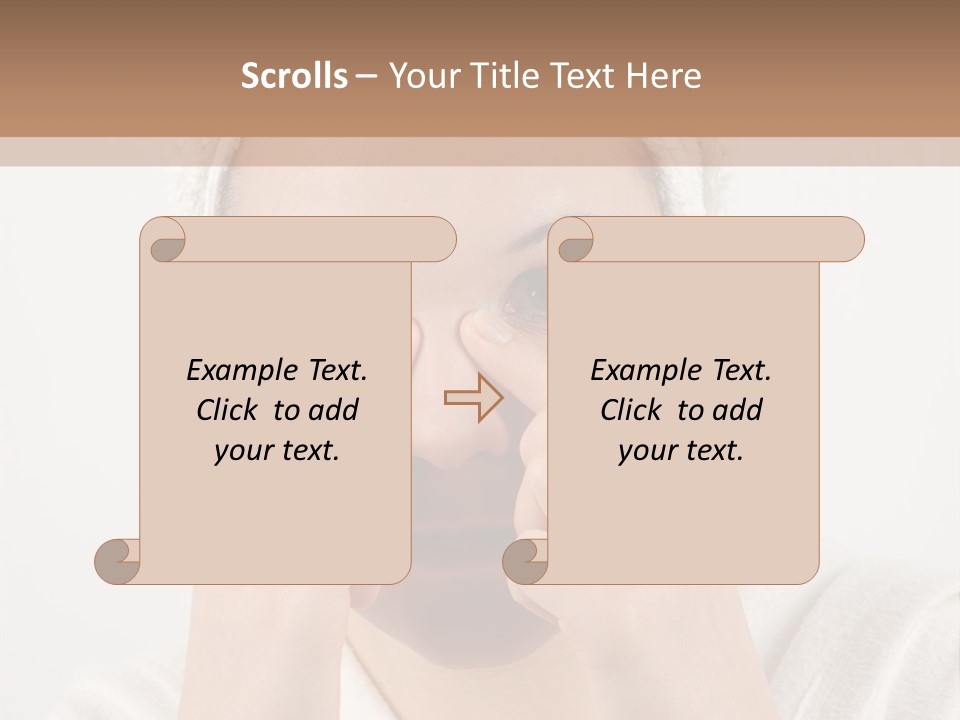 Shower Bathroom Towel PowerPoint Template