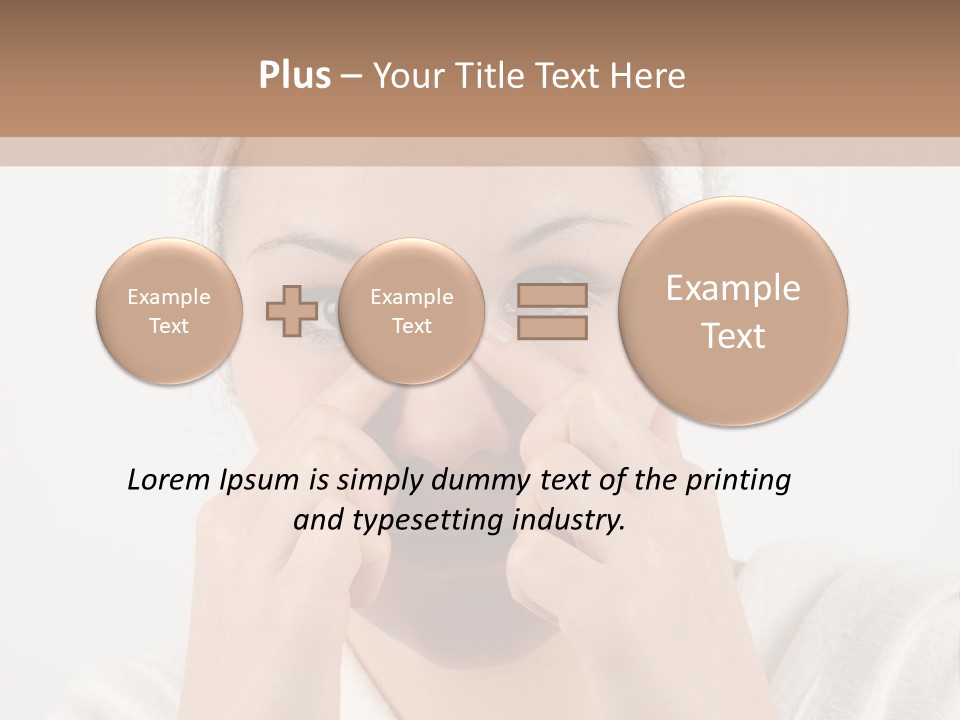 Shower Bathroom Towel PowerPoint Template