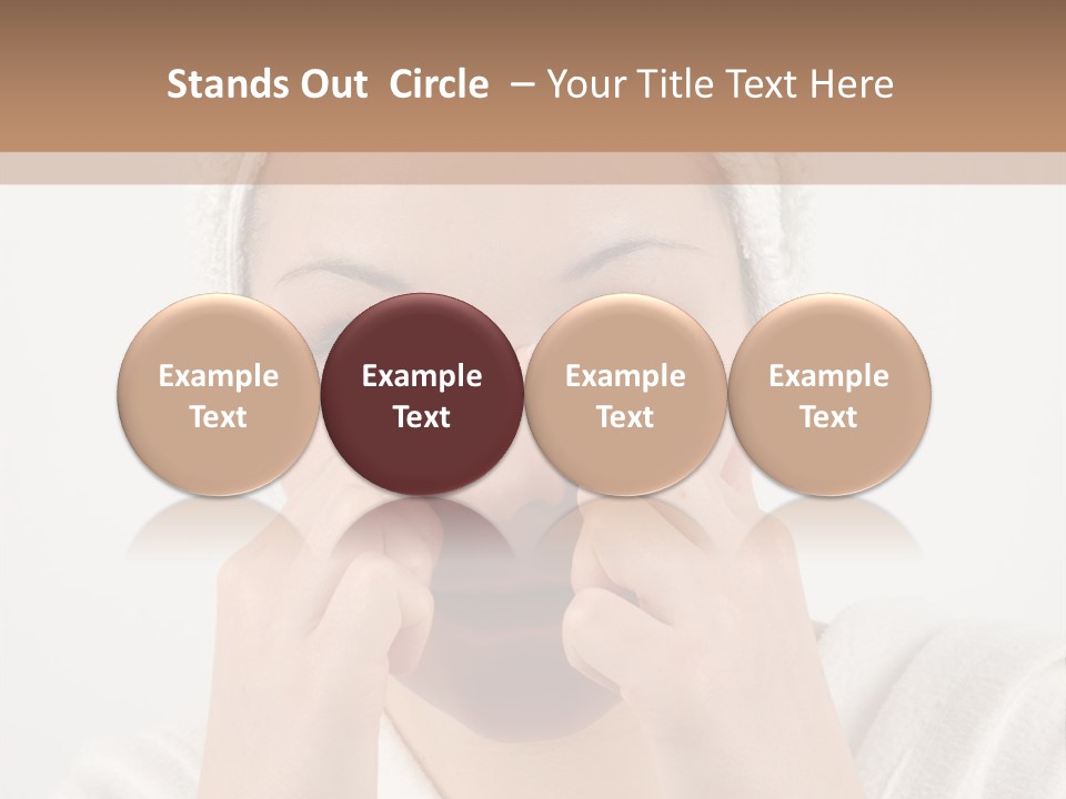 Shower Bathroom Towel PowerPoint Template