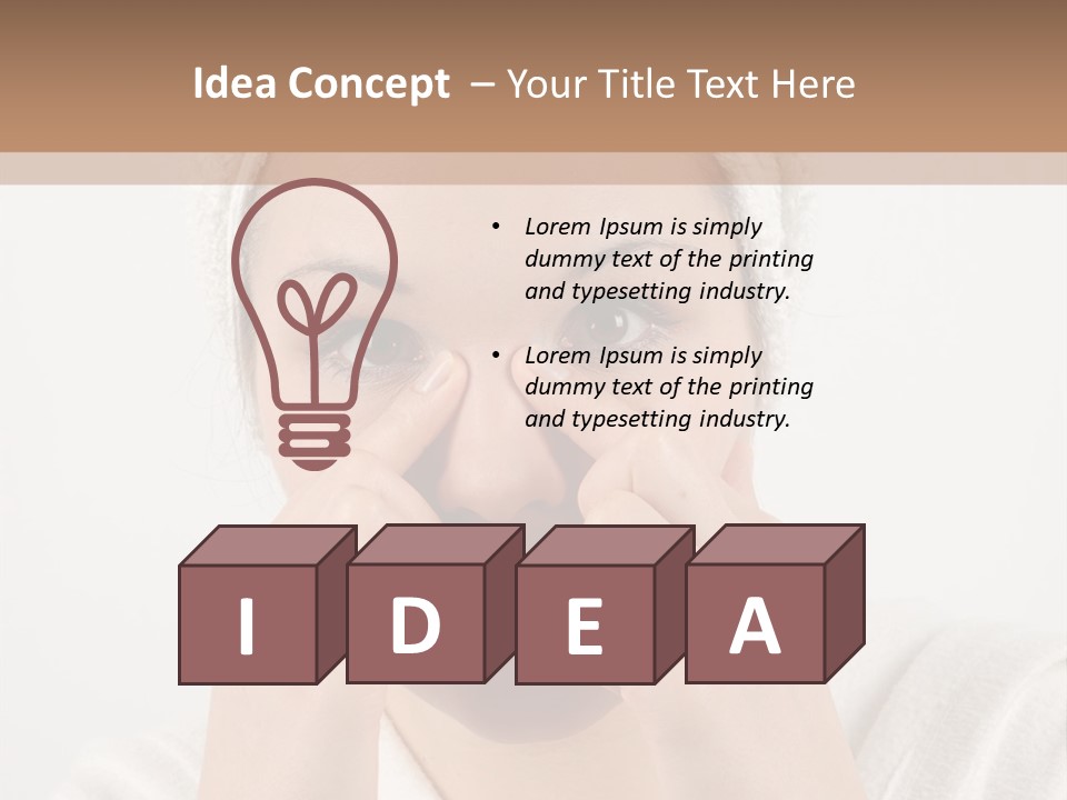 Shower Bathroom Towel PowerPoint Template