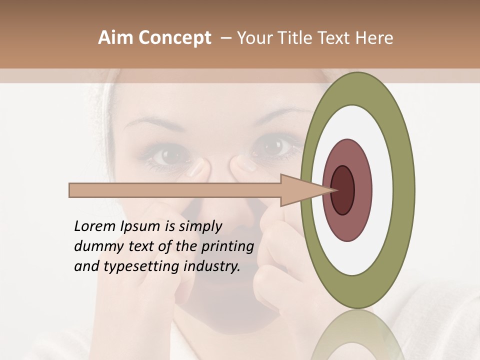 Shower Bathroom Towel PowerPoint Template