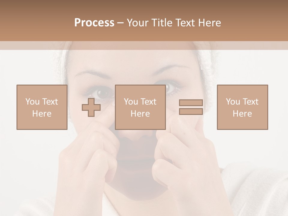 Shower Bathroom Towel PowerPoint Template