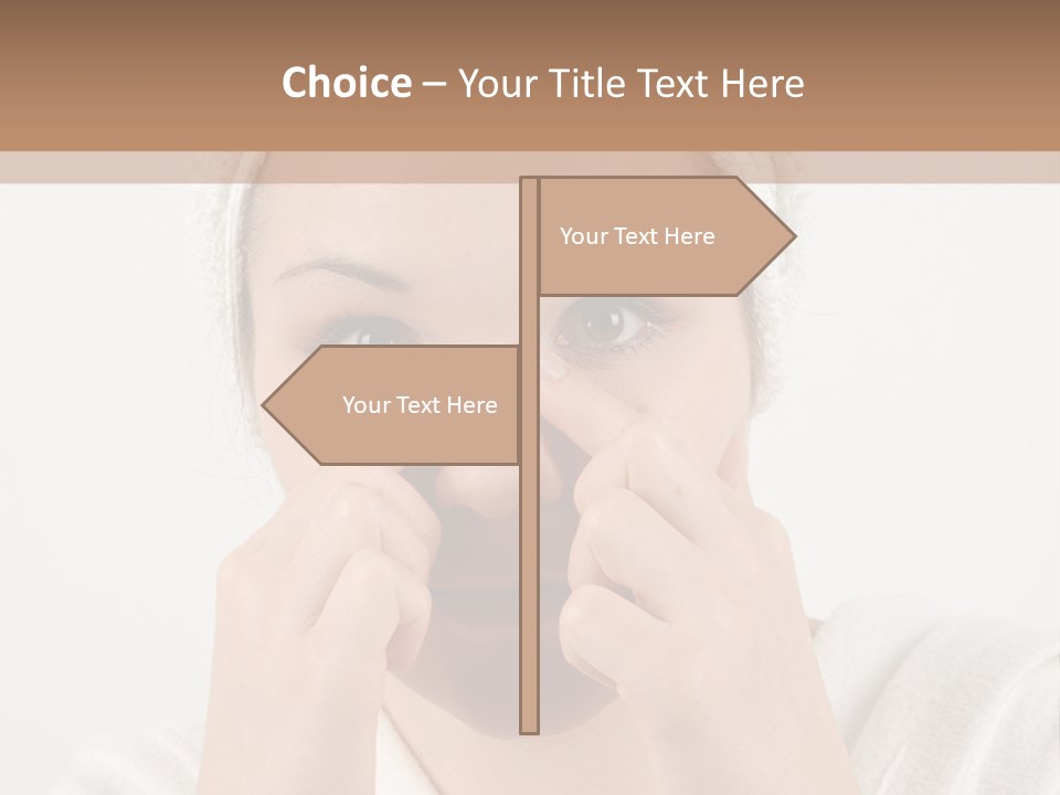 Shower Bathroom Towel PowerPoint Template