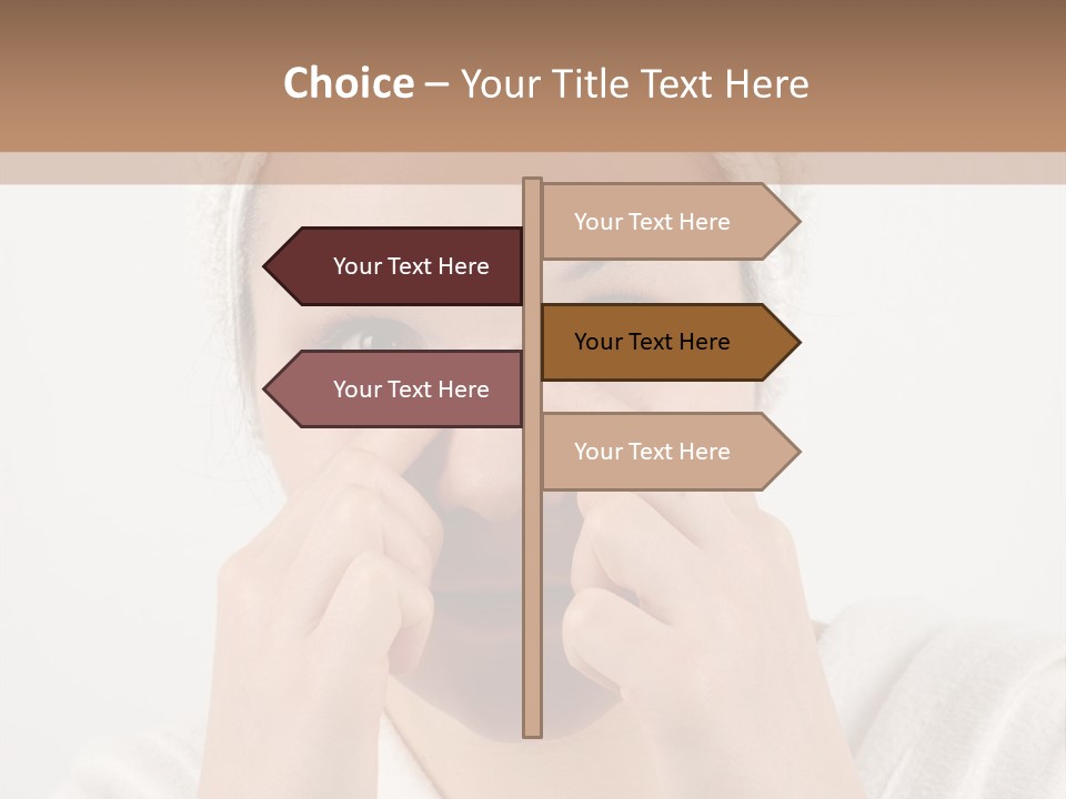 Shower Bathroom Towel PowerPoint Template