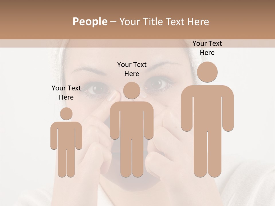 Shower Bathroom Towel PowerPoint Template