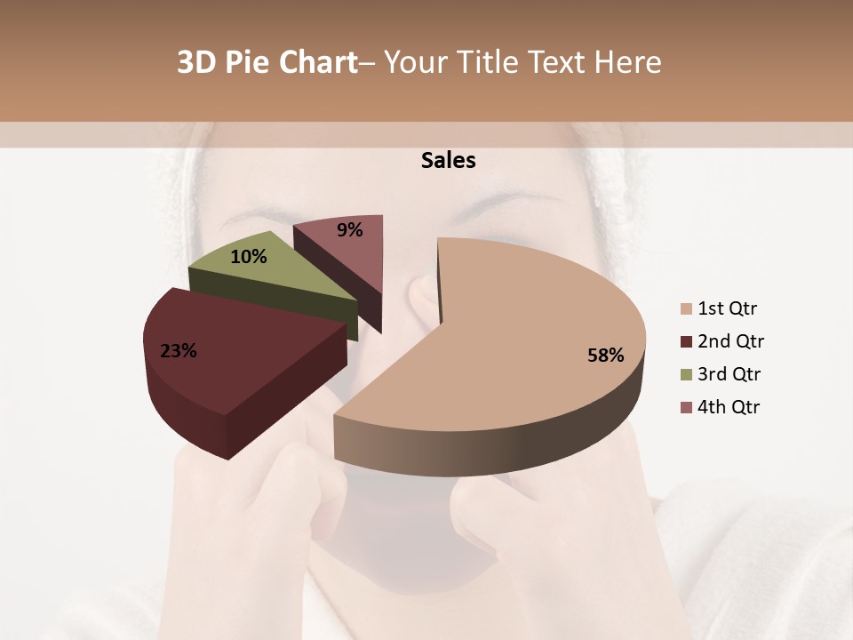 Shower Bathroom Towel PowerPoint Template