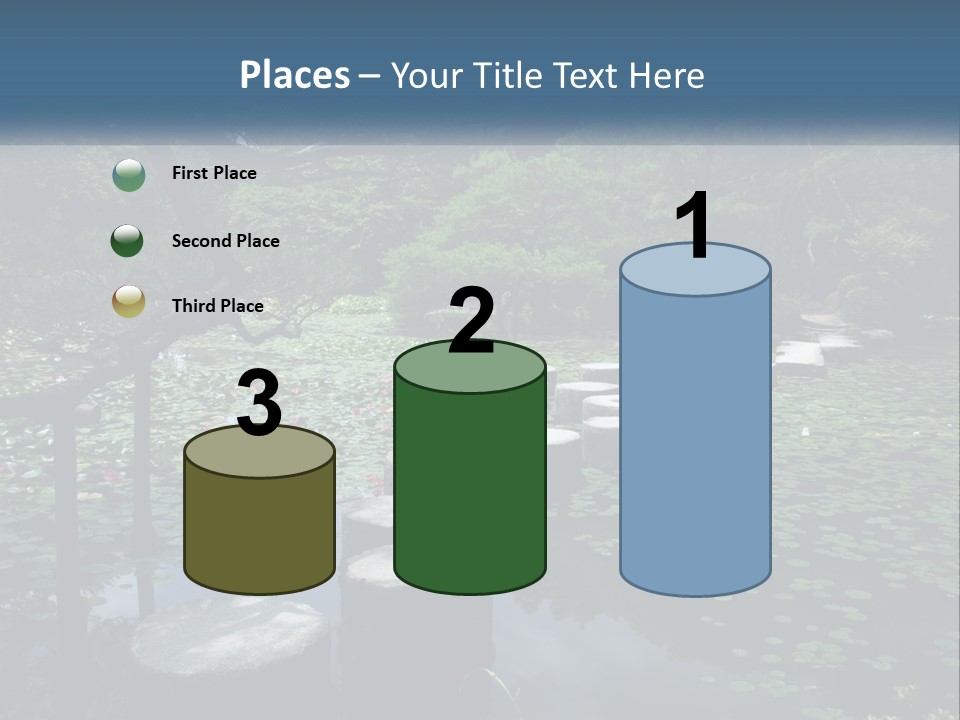 Wooden Shinto Stepping PowerPoint Template