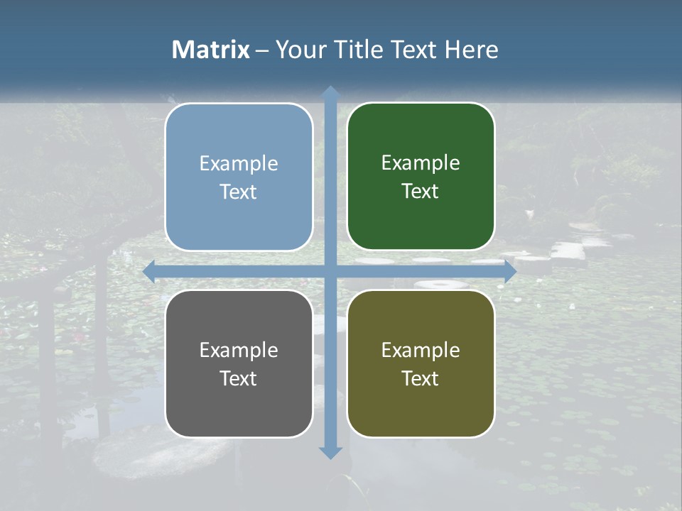 Wooden Shinto Stepping PowerPoint Template