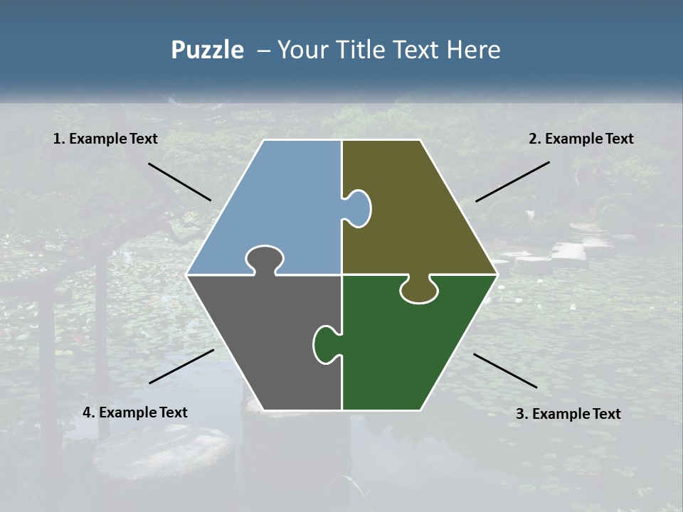 Wooden Shinto Stepping PowerPoint Template