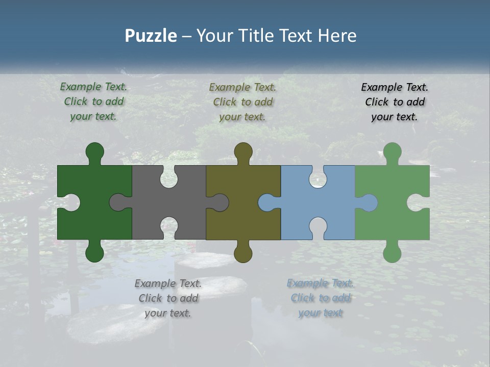 Wooden Shinto Stepping PowerPoint Template