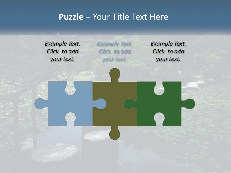 Wooden Shinto Stepping PowerPoint Template