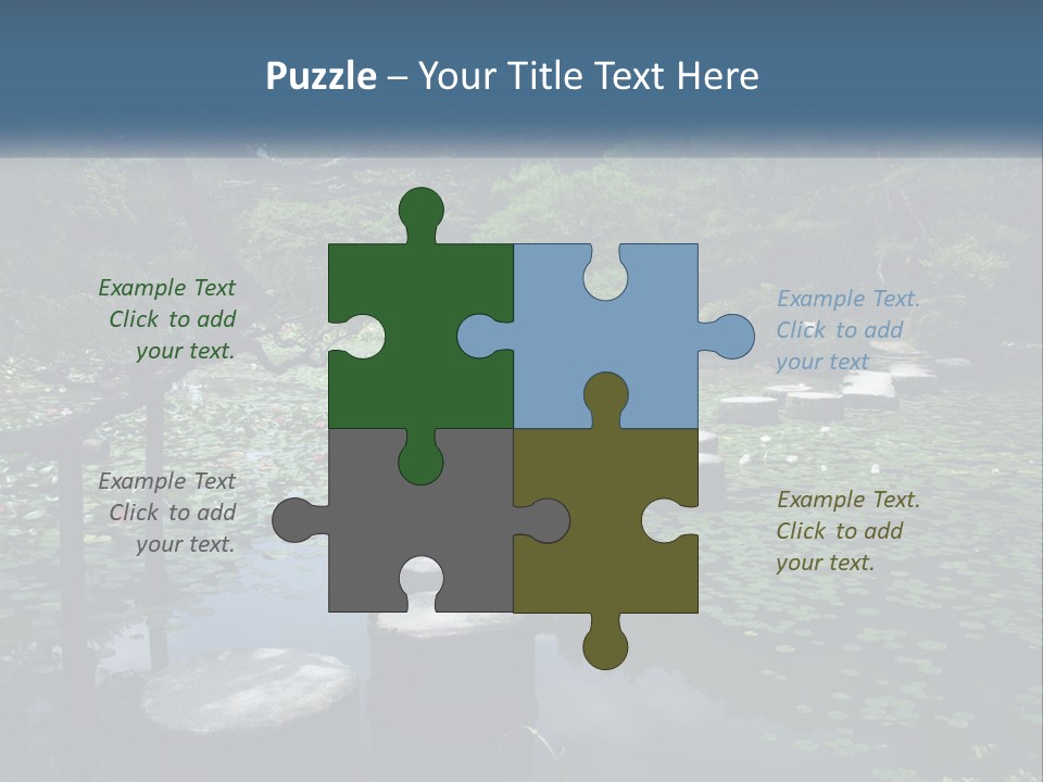 Wooden Shinto Stepping PowerPoint Template