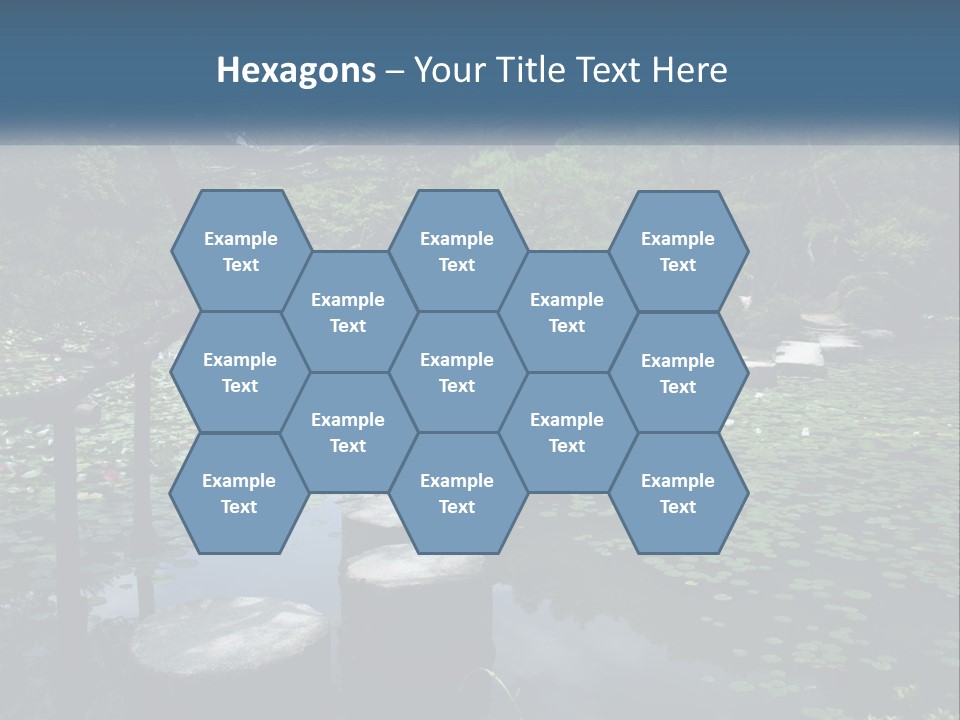 Wooden Shinto Stepping PowerPoint Template