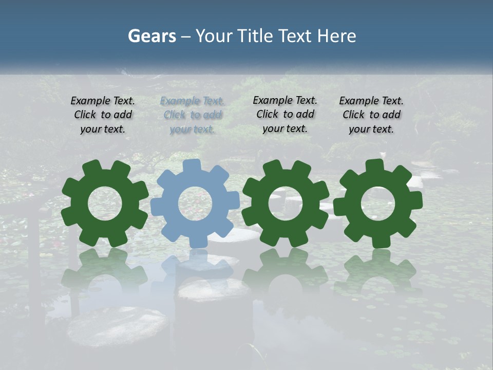 Wooden Shinto Stepping PowerPoint Template