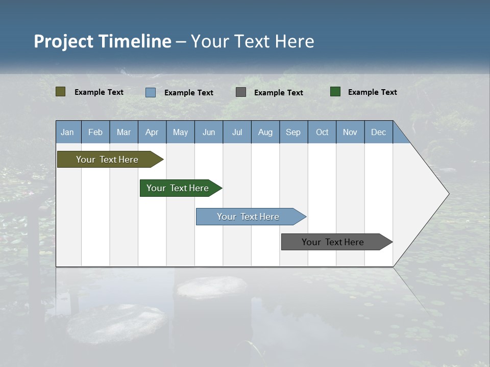 Wooden Shinto Stepping PowerPoint Template