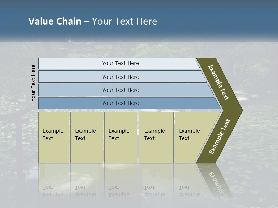 Wooden Shinto Stepping PowerPoint Template