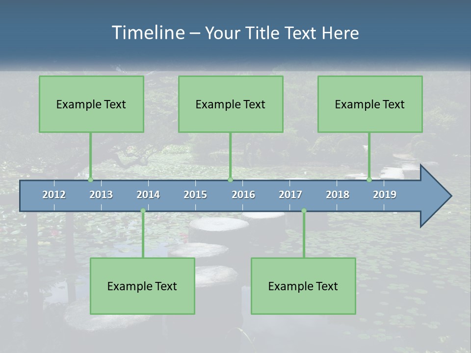 Wooden Shinto Stepping PowerPoint Template