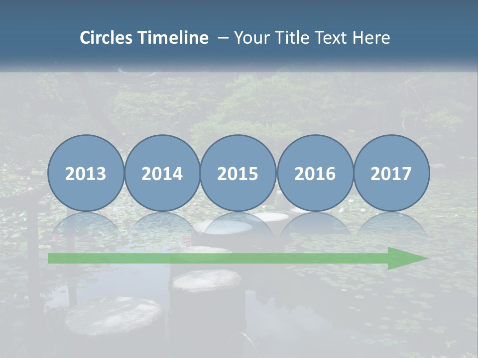 Wooden Shinto Stepping PowerPoint Template