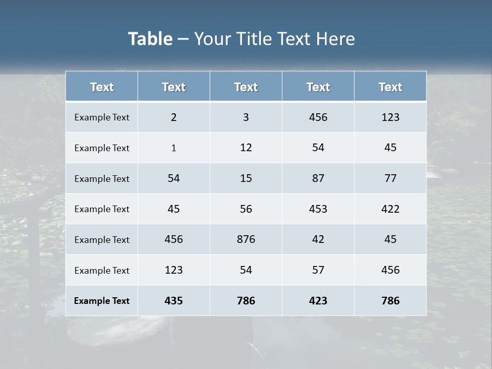 Wooden Shinto Stepping PowerPoint Template