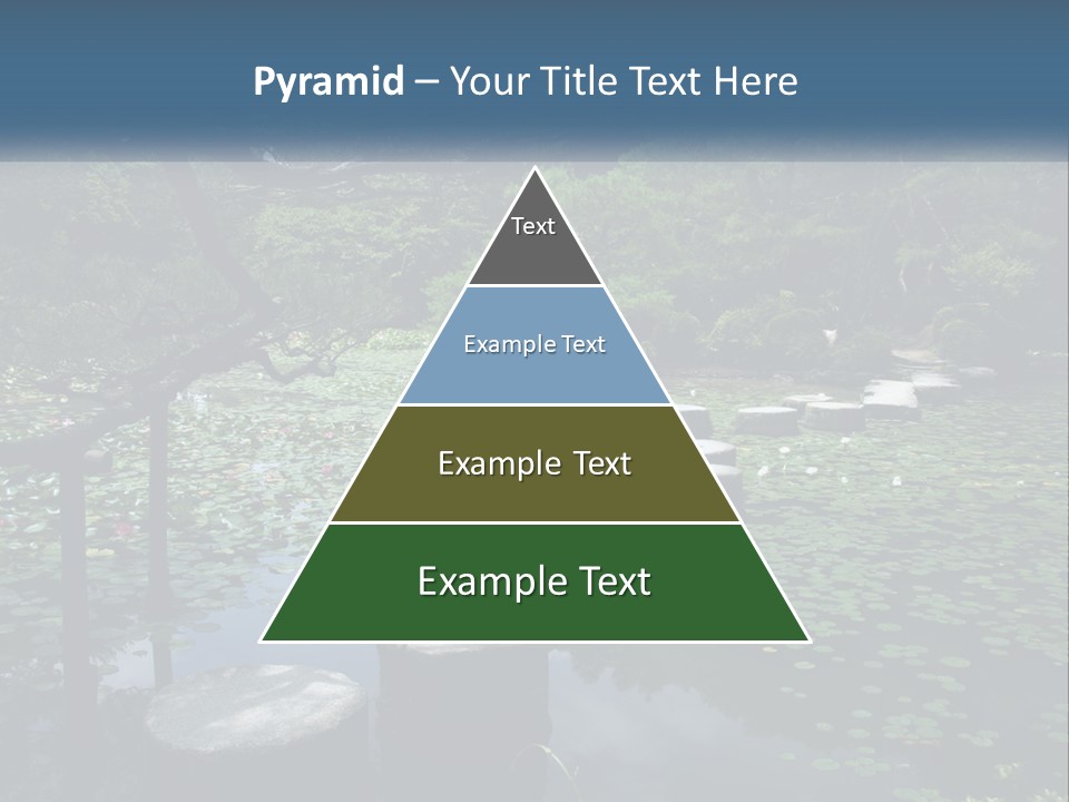 Wooden Shinto Stepping PowerPoint Template