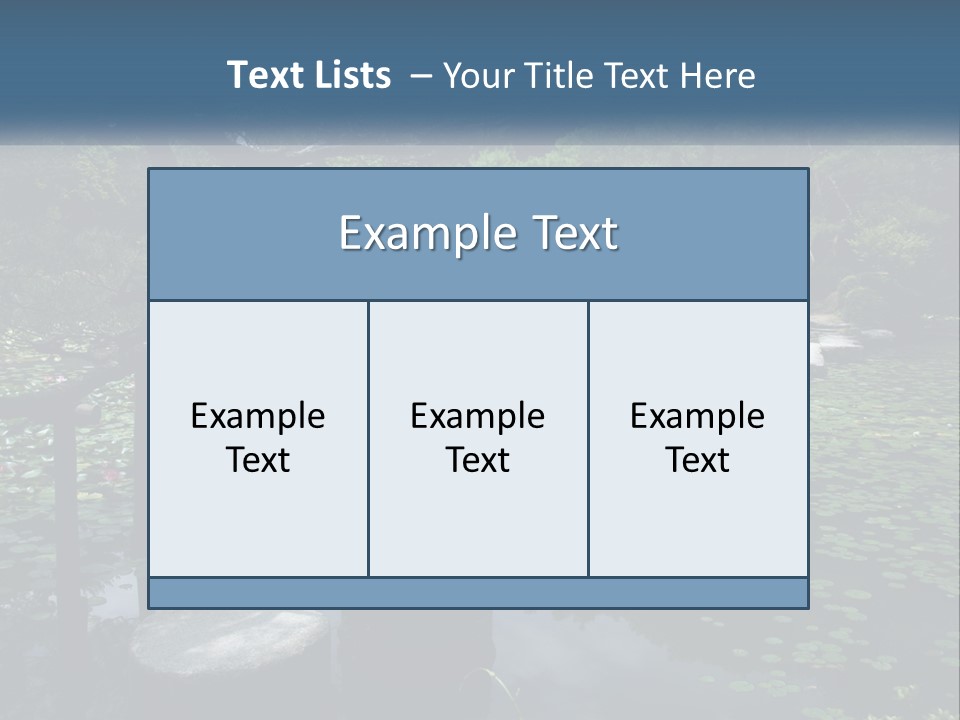 Wooden Shinto Stepping PowerPoint Template