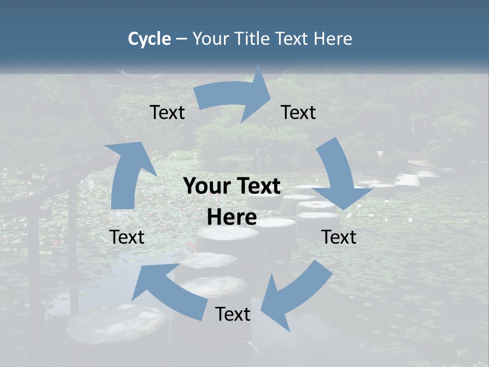 Wooden Shinto Stepping PowerPoint Template