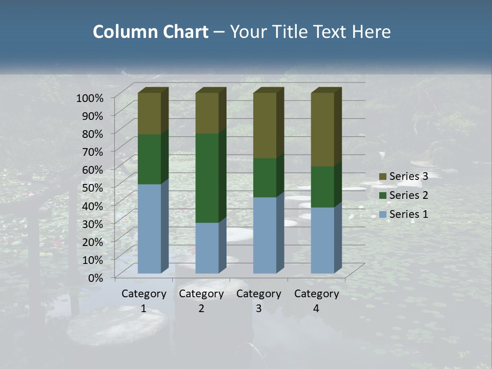 Wooden Shinto Stepping PowerPoint Template
