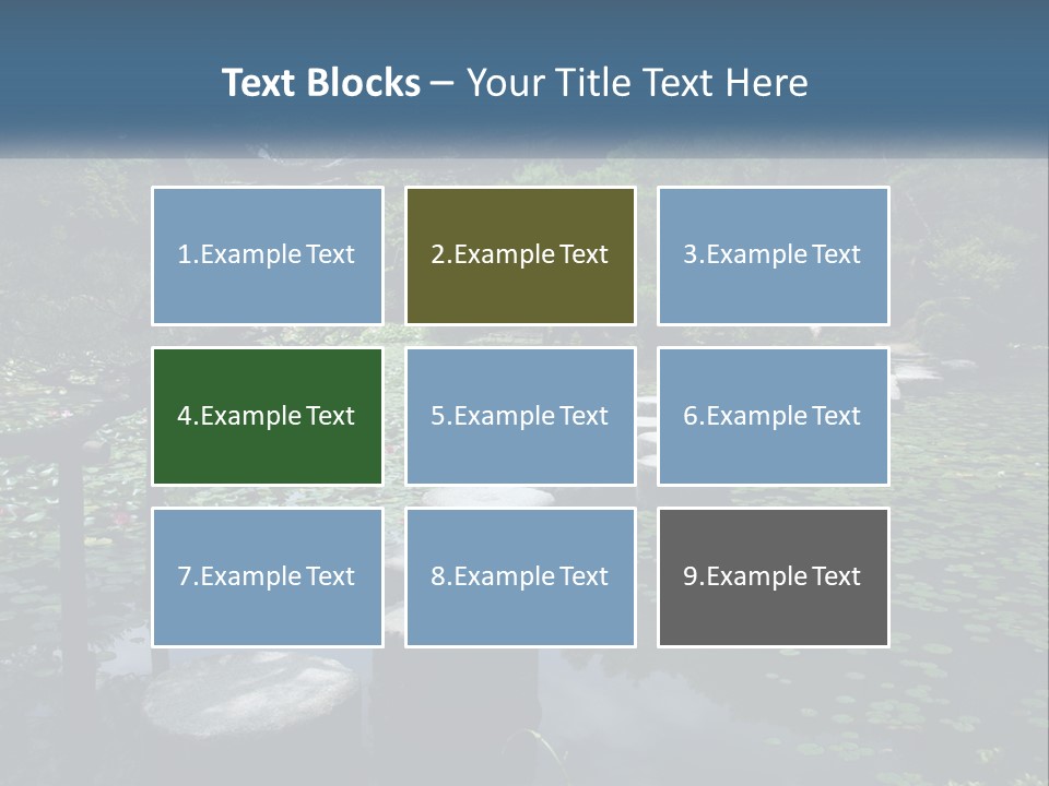 Wooden Shinto Stepping PowerPoint Template