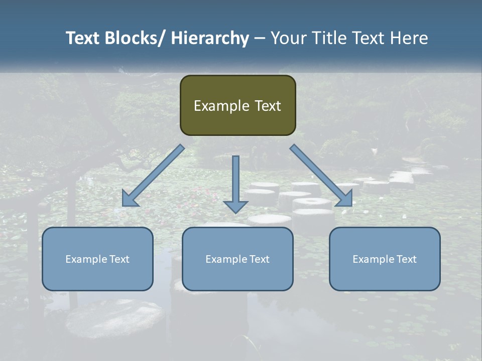 Wooden Shinto Stepping PowerPoint Template