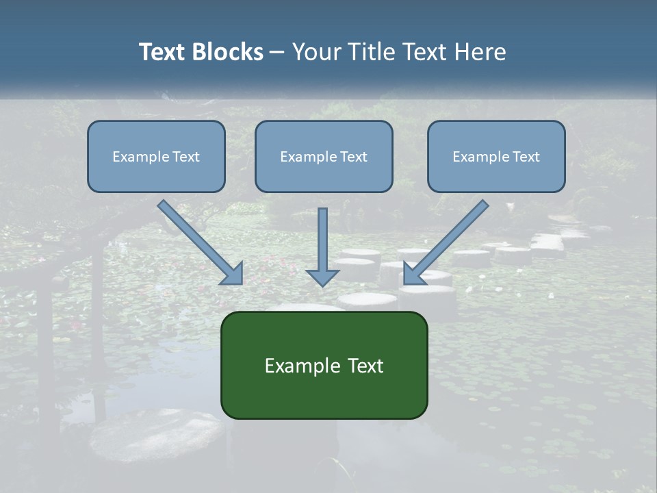Wooden Shinto Stepping PowerPoint Template