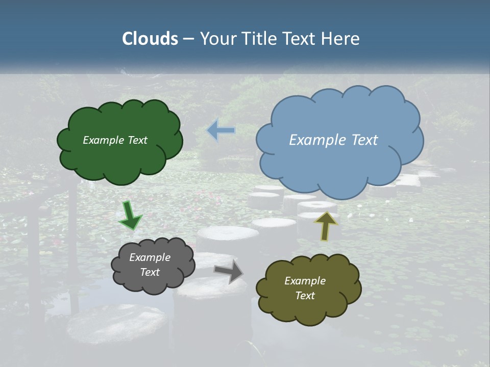 Wooden Shinto Stepping PowerPoint Template