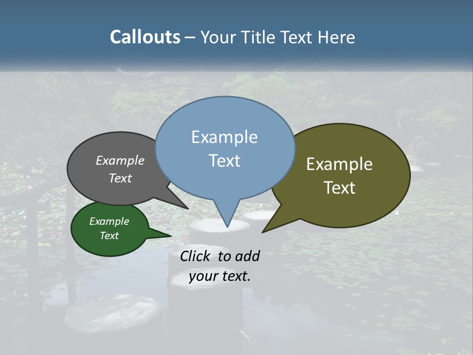 Wooden Shinto Stepping PowerPoint Template