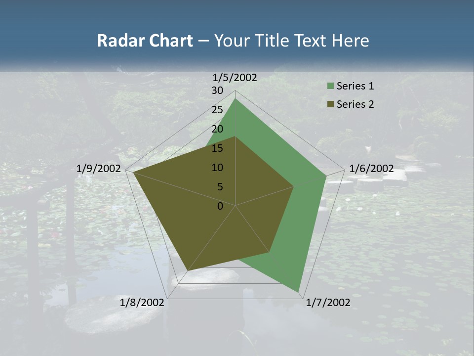 Wooden Shinto Stepping PowerPoint Template