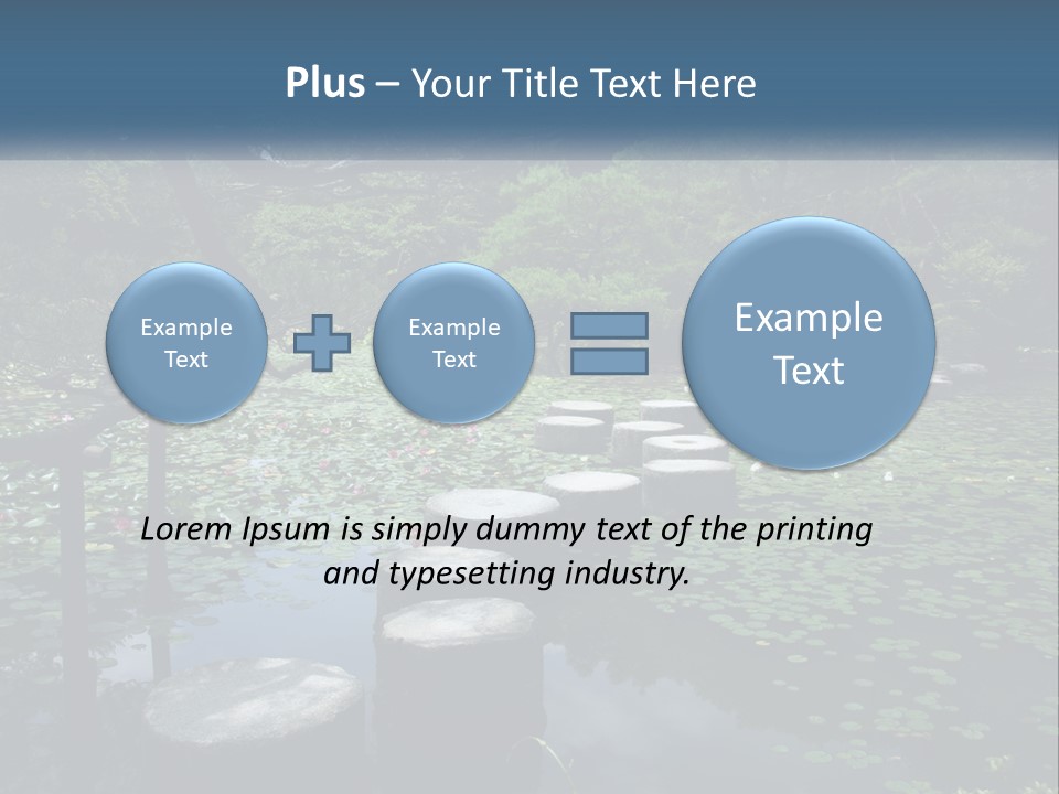 Wooden Shinto Stepping PowerPoint Template