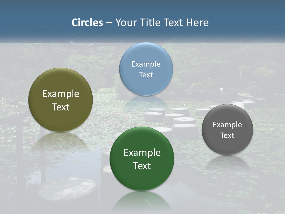 Wooden Shinto Stepping PowerPoint Template