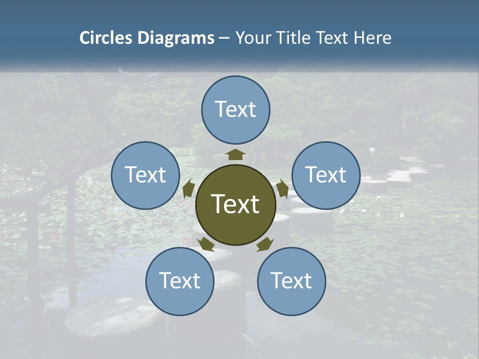 Wooden Shinto Stepping PowerPoint Template