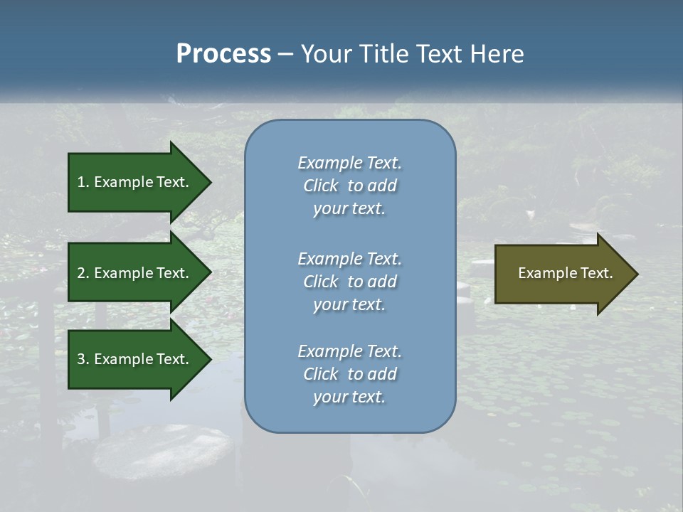 Wooden Shinto Stepping PowerPoint Template