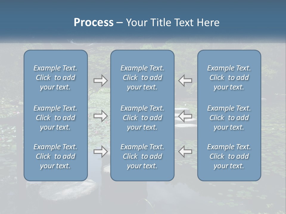 Wooden Shinto Stepping PowerPoint Template