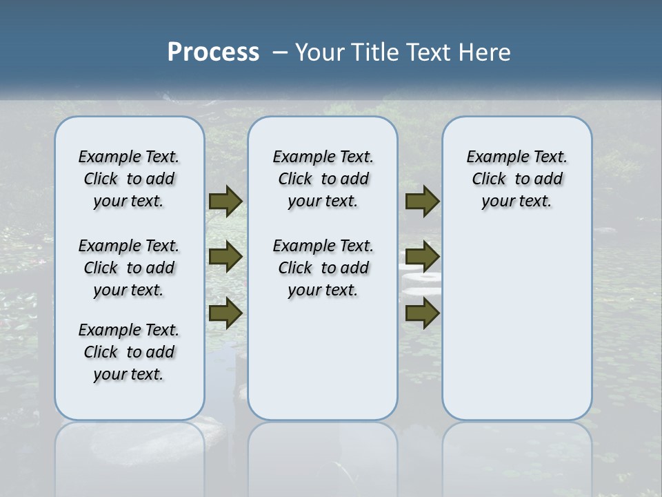 Wooden Shinto Stepping PowerPoint Template