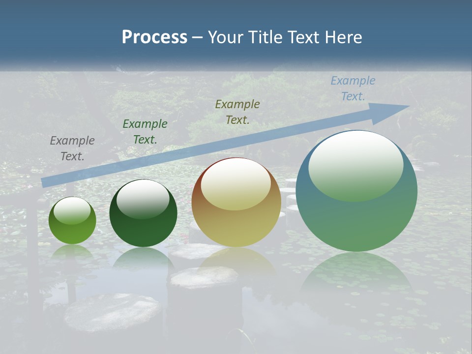 Wooden Shinto Stepping PowerPoint Template